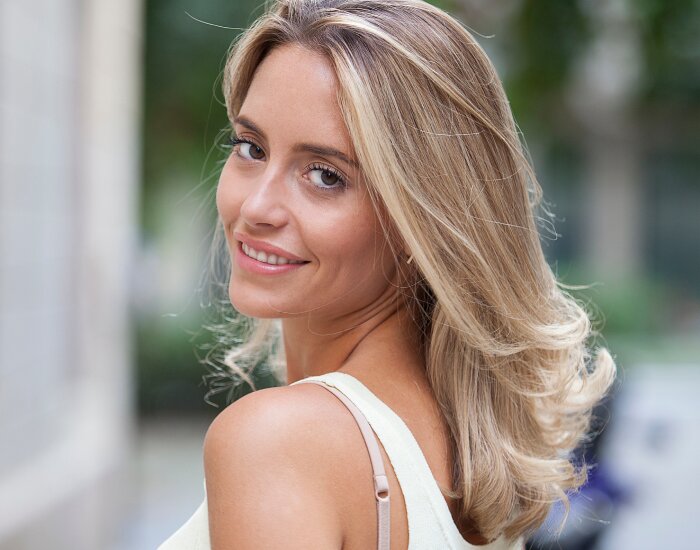 Southlake plastic surgery model with blonde hair
